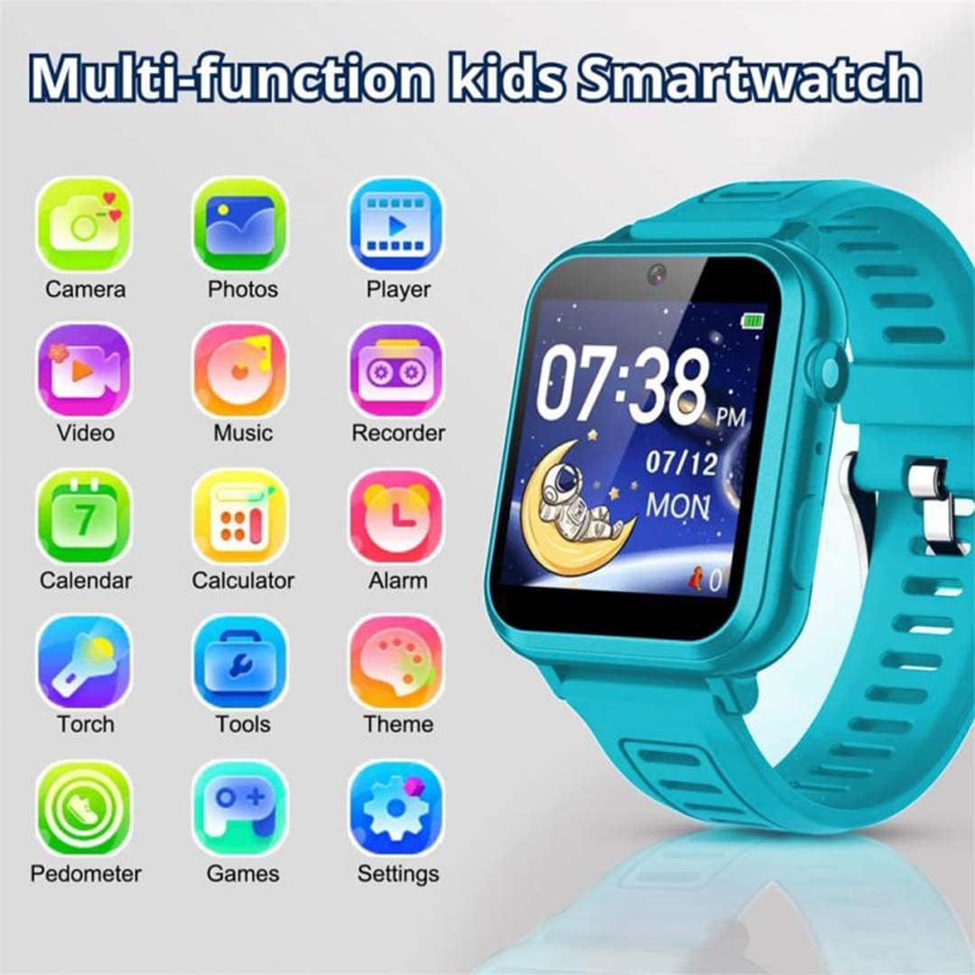 Kids Smart Watch, Toddler Watch Toys for 3-12 Ages Year Old, Smartwatches with 24 Learning Games Video Camera Pedometer Music Alarm Flashlight, Birthday Gift Boys Girls Kids, Educational Kids Smart Watch, Toddler Watch Toys for 3-12 Ages Year Old, Smartwatches with 24 Learning Games Video Camera Pedometer Music Alarm Flashlight, Birthday Gift Boys Girls Kids, Educational